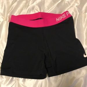 Nike pro spandex shorts 3” medium